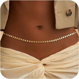 Gold Waist Chain | Dainty Pearl, Bead & Diamond Chains | Adjustable Body Jewelry